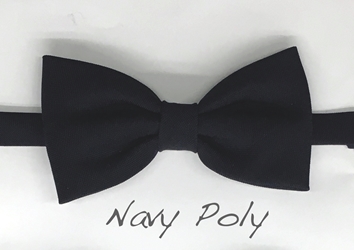 Navy Polyester bow 