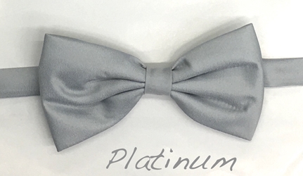 Platinum Satin bow  