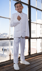007 Pearl White ringbearer, tuxedos, black tie, mens wearhouse