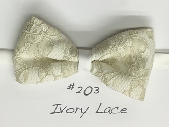 Ivory Lace bow tie 203 