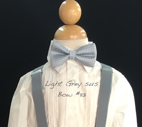 Light grey suspender #113 