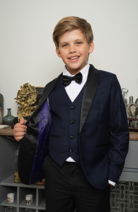 Love & Angels Navy Tuxedo ringbearer, tuxedos, black tie, mens wearhouse