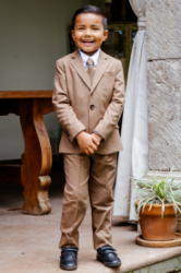 Oasis Safari Brown Kids Suit 