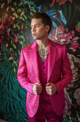 Osiris Geometric Pink Jacket  