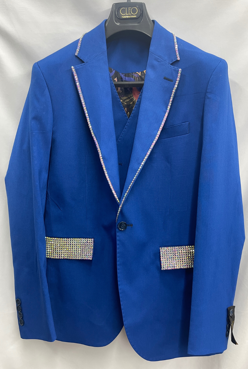 - Ramses Azure Blue Iridescent Suit #RamABIrid
