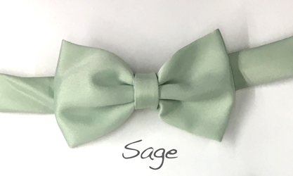 Sage Satin bow 